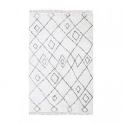 CARPET SQUARE BLACK AND IVORY 
